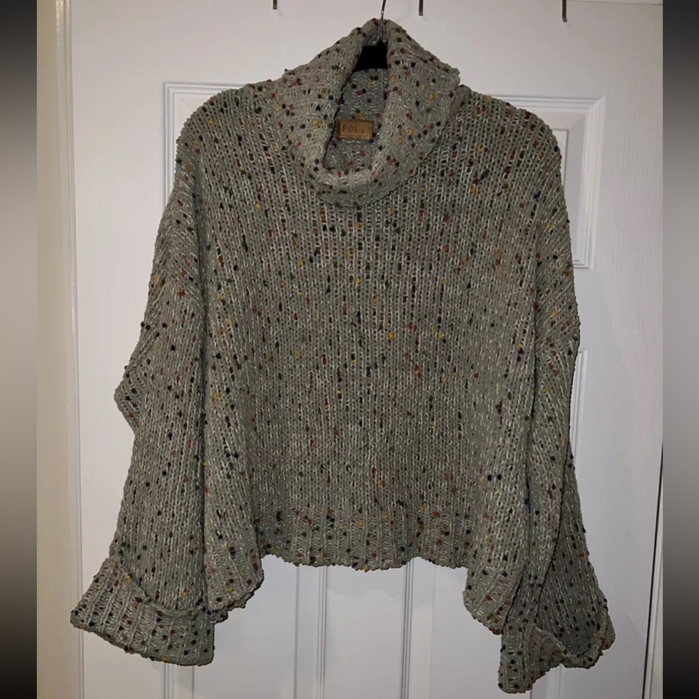 Pol Women’s Sweater Small Cream With Confetti Dots